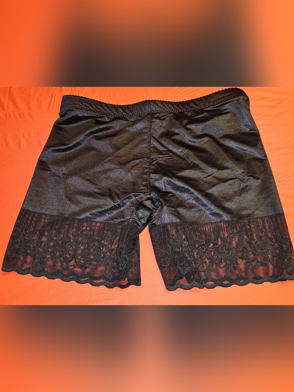 Black Lace-Trim Women's Shaping Underwear szM E.U.C.